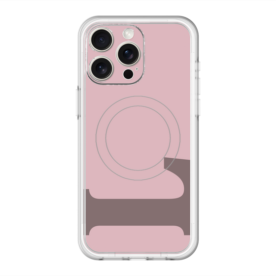 スリムプロテクションプレミアムケース with MagSafe［ オリジナル - initial color - L dusty pink ］