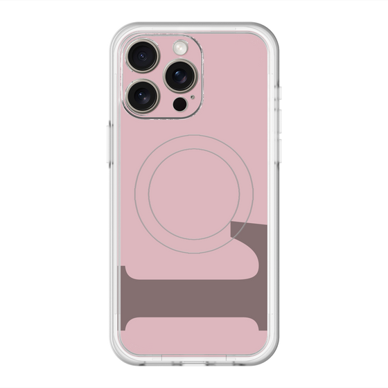 スリムプロテクションプレミアムケース with MagSafe［ オリジナル - initial color - L dusty pink ］