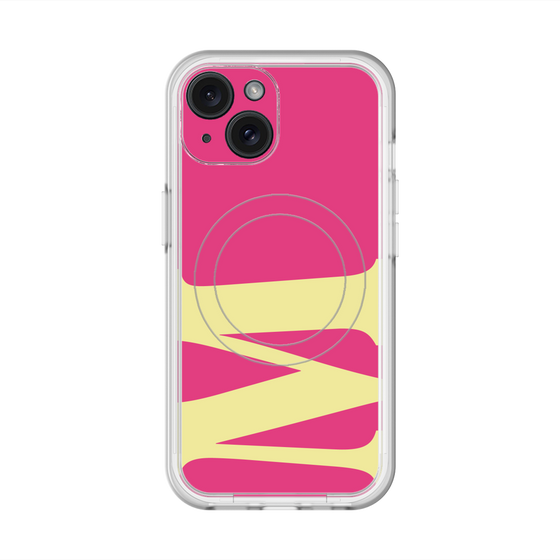 スリムプロテクションプレミアムケース with MagSafe［ オリジナル - initial color - M pink ］