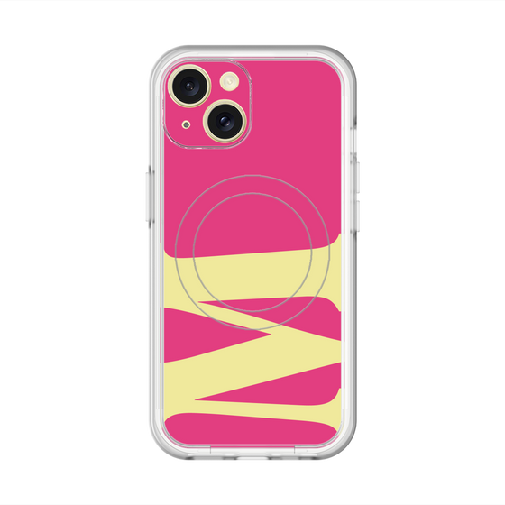 スリムプロテクションプレミアムケース with MagSafe［ オリジナル - initial color - M pink ］
