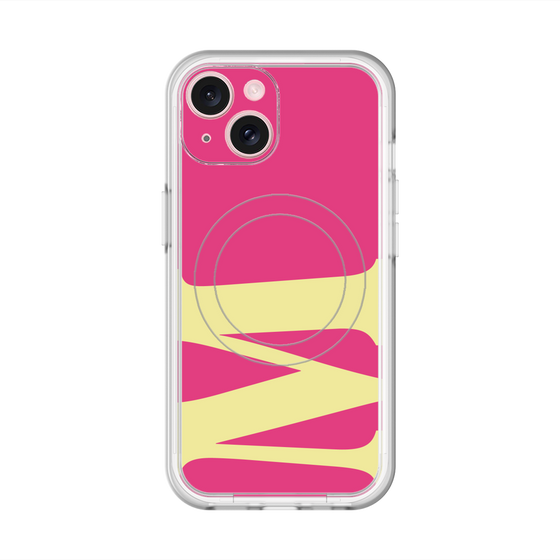 スリムプロテクションプレミアムケース with MagSafe［ オリジナル - initial color - M pink ］
