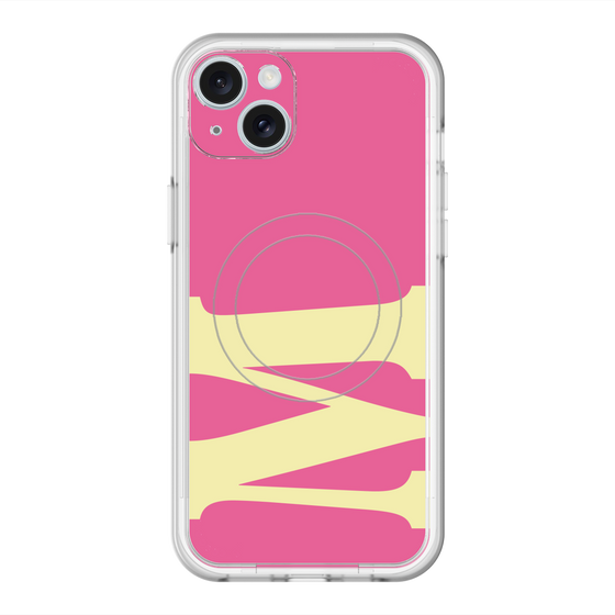 スリムプロテクションプレミアムケース with MagSafe［ オリジナル - initial color - M pink ］