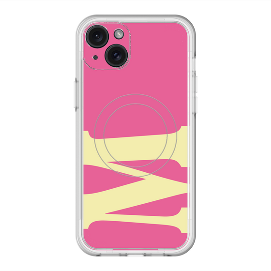 スリムプロテクションプレミアムケース with MagSafe［ オリジナル - initial color - M pink ］