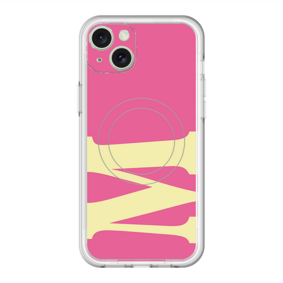 スリムプロテクションプレミアムケース with MagSafe［ オリジナル - initial color - M pink ］