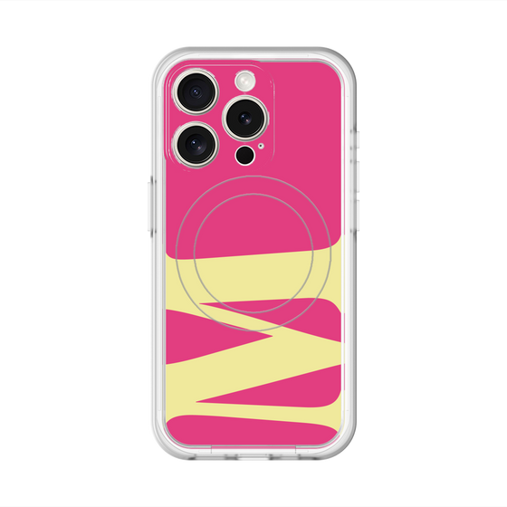 スリムプロテクションプレミアムケース with MagSafe［ オリジナル - initial color - M pink ］