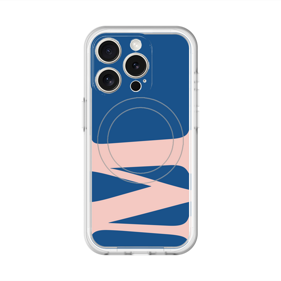 スリムプロテクションプレミアムケース with MagSafe［ オリジナル - initial color - M navy ］