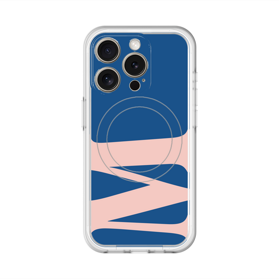 スリムプロテクションプレミアムケース with MagSafe［ オリジナル - initial color - M navy ］