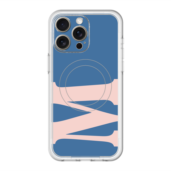 スリムプロテクションプレミアムケース with MagSafe［ オリジナル - initial color - M navy ］