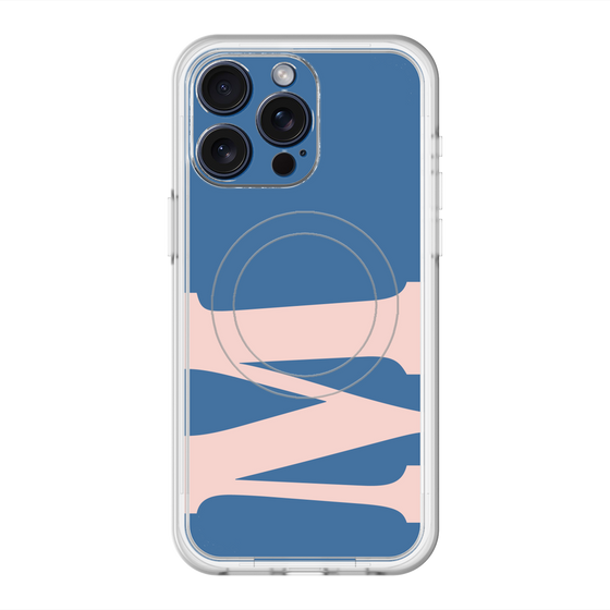 スリムプロテクションプレミアムケース with MagSafe［ オリジナル - initial color - M navy ］