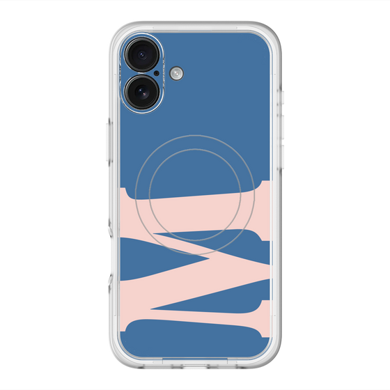 スリムプロテクションプレミアムケース with MagSafe［ オリジナル - initial color - M navy ］