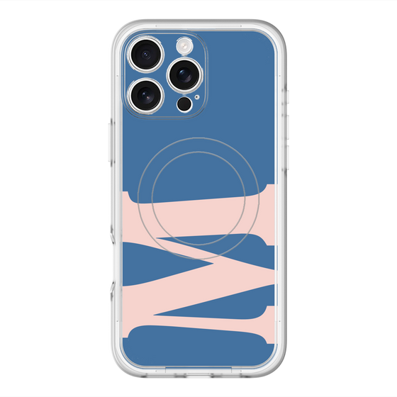 スリムプロテクションプレミアムケース with MagSafe［ オリジナル - initial color - M navy ］
