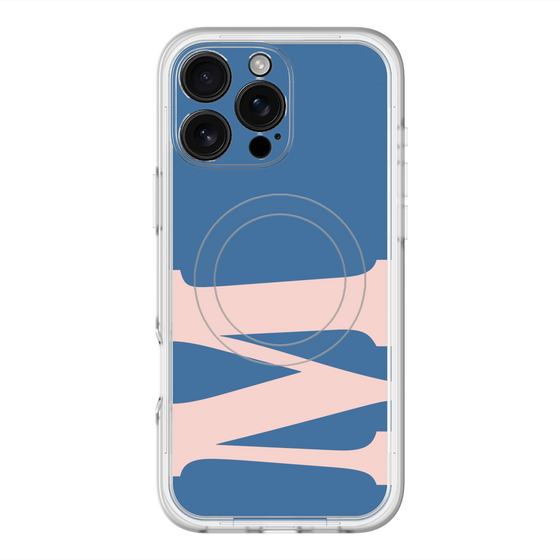 スリムプロテクションプレミアムケース with MagSafe［ オリジナル - initial color - M navy ］