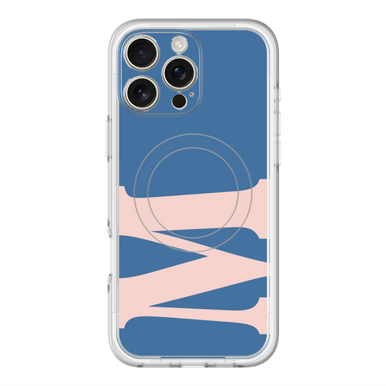 スリムプロテクションプレミアムケース with MagSafe［ オリジナル - initial color - M navy ］