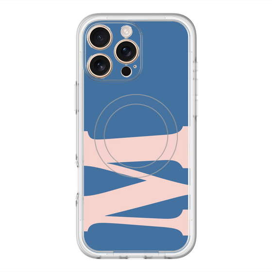 スリムプロテクションプレミアムケース with MagSafe［ オリジナル - initial color - M navy ］
