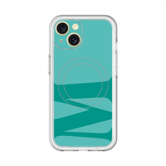 スリムプロテクションプレミアムケース with MagSafe［ オリジナル - initial color - M light green ］