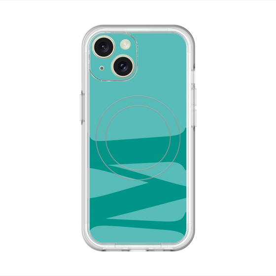 スリムプロテクションプレミアムケース with MagSafe［ オリジナル - initial color - M light green ］