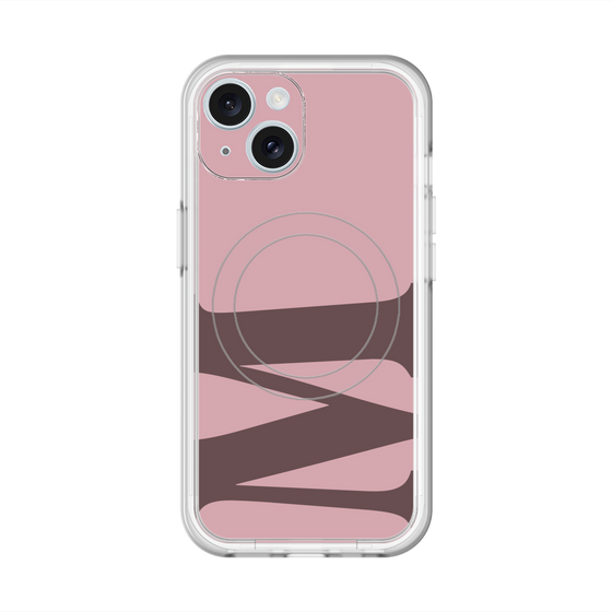 スリムプロテクションプレミアムケース with MagSafe［ オリジナル - initial color - M dusty pink ］