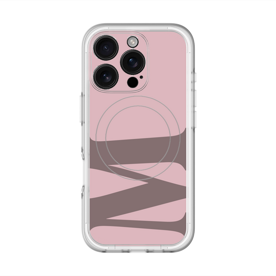 スリムプロテクションプレミアムケース with MagSafe［ オリジナル - initial color - M dusty pink ］