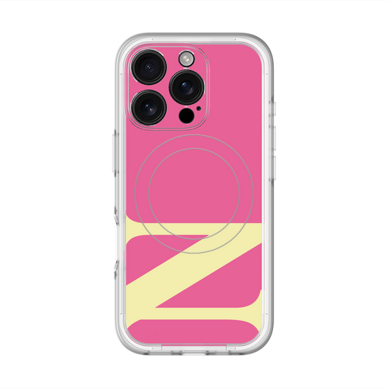 スリムプロテクションプレミアムケース with MagSafe［ オリジナル - initial color - N pink ］