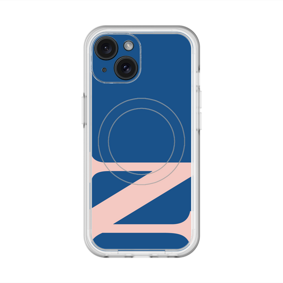 スリムプロテクションプレミアムケース with MagSafe［ オリジナル - initial color - N navy ］