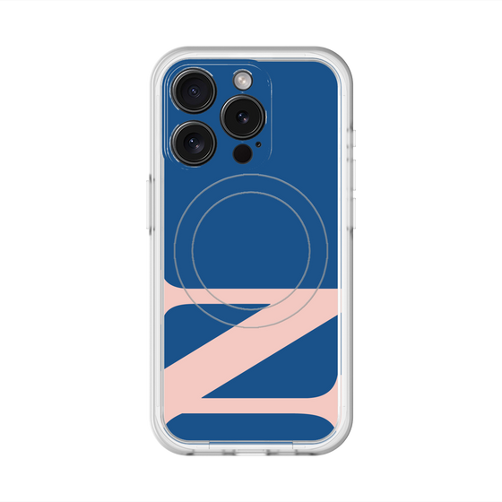 スリムプロテクションプレミアムケース with MagSafe［ オリジナル - initial color - N navy ］
