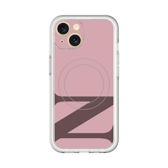 スリムプロテクションプレミアムケース with MagSafe［ オリジナル - initial color - N dusty pink ］