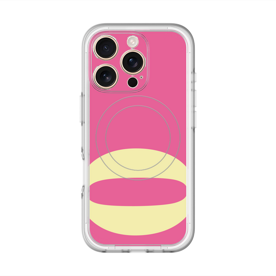 スリムプロテクションプレミアムケース with MagSafe［ オリジナル - initial color - O pink ］