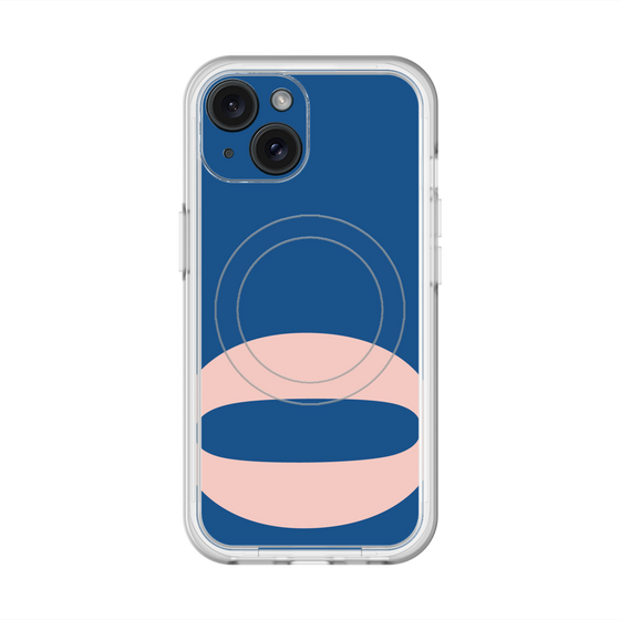 スリムプロテクションプレミアムケース with MagSafe［ オリジナル - initial color - O navy ］