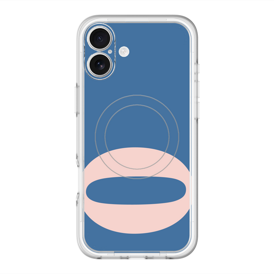 スリムプロテクションプレミアムケース with MagSafe［ オリジナル - initial color - O navy ］