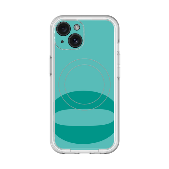 スリムプロテクションプレミアムケース with MagSafe［ オリジナル - initial color - O light green ］