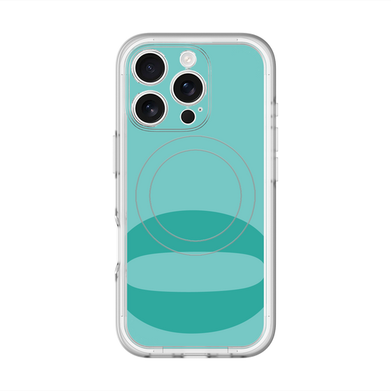 スリムプロテクションプレミアムケース with MagSafe［ オリジナル - initial color - O light green ］