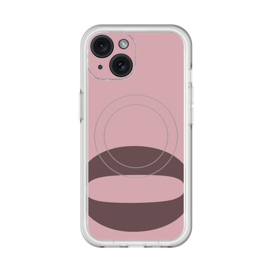スリムプロテクションプレミアムケース with MagSafe［ オリジナル - initial color - O dusty pink ］