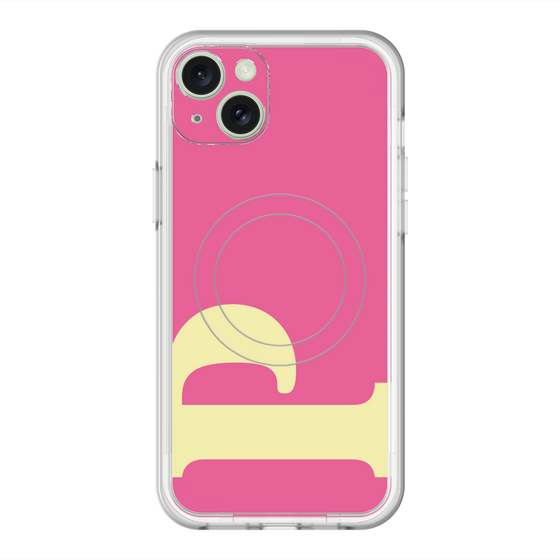 スリムプロテクションプレミアムケース with MagSafe［ オリジナル - initial color - P pink ］