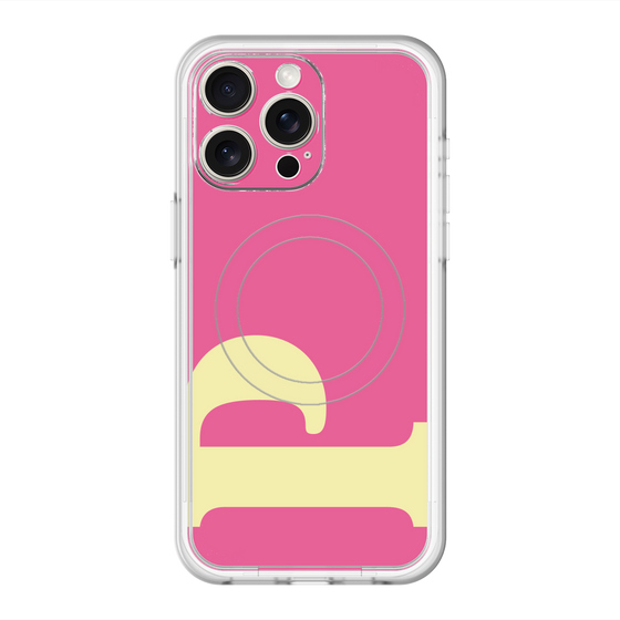 スリムプロテクションプレミアムケース with MagSafe［ オリジナル - initial color - P pink ］