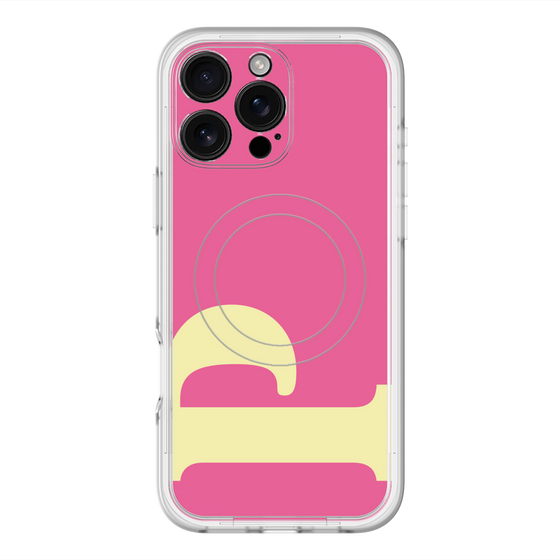 スリムプロテクションプレミアムケース with MagSafe［ オリジナル - initial color - P pink ］