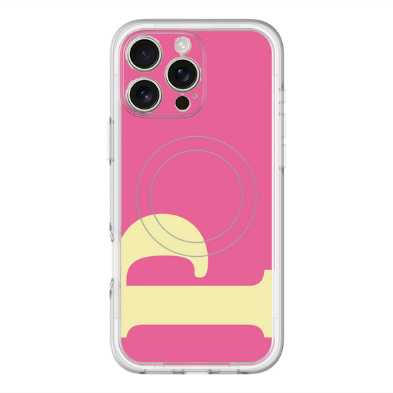 スリムプロテクションプレミアムケース with MagSafe［ オリジナル - initial color - P pink ］