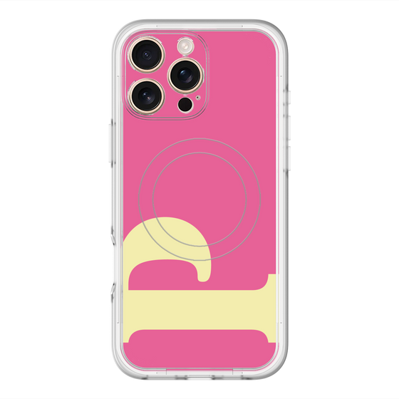 スリムプロテクションプレミアムケース with MagSafe［ オリジナル - initial color - P pink ］