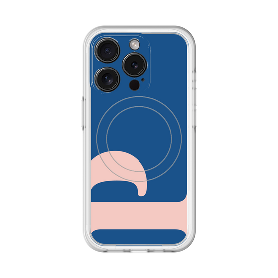 スリムプロテクションプレミアムケース with MagSafe［ オリジナル - initial color - P navy ］