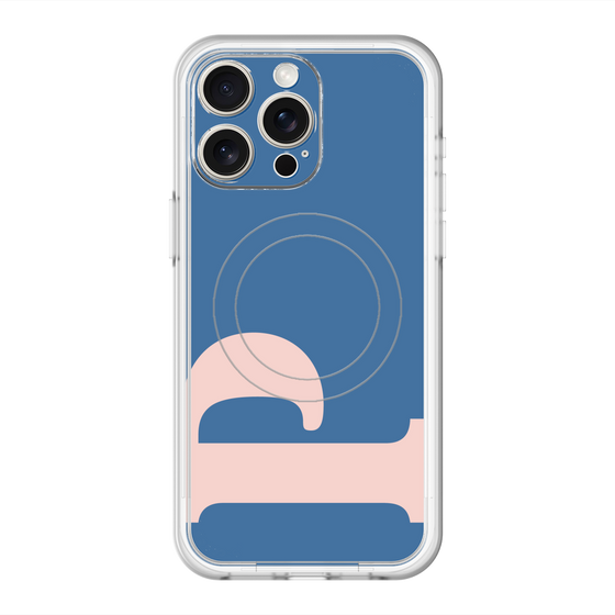 スリムプロテクションプレミアムケース with MagSafe［ オリジナル - initial color - P navy ］
