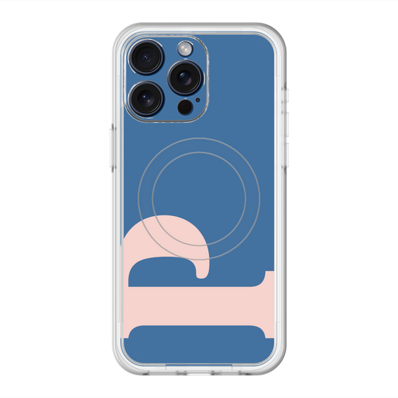 スリムプロテクションプレミアムケース with MagSafe［ オリジナル - initial color - P navy ］