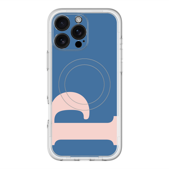 スリムプロテクションプレミアムケース with MagSafe［ オリジナル - initial color - P navy ］