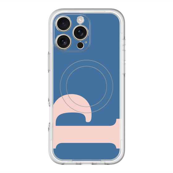 スリムプロテクションプレミアムケース with MagSafe［ オリジナル - initial color - P navy ］