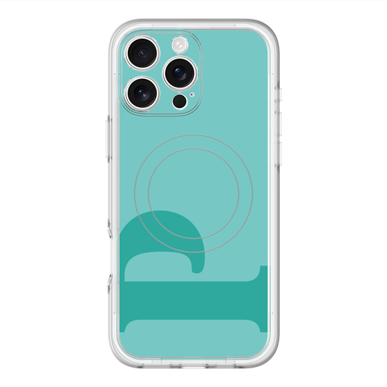 スリムプロテクションプレミアムケース with MagSafe［ オリジナル - initial color - P light green ］