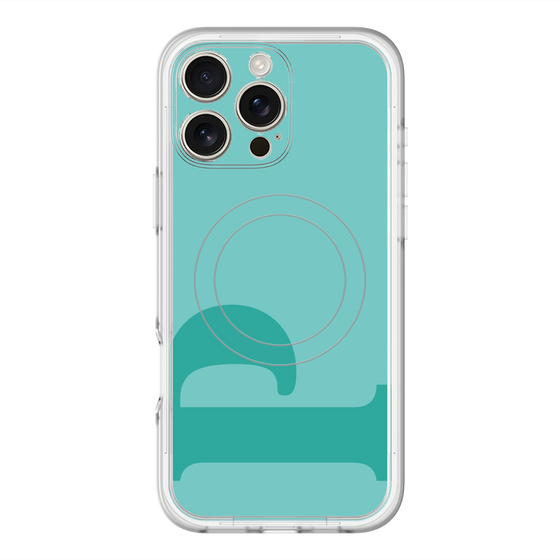 スリムプロテクションプレミアムケース with MagSafe［ オリジナル - initial color - P light green ］