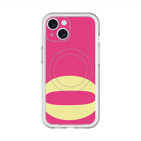 スリムプロテクションプレミアムケース with MagSafe［ オリジナル - initial color - Q pink ］