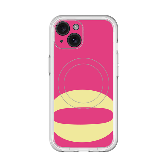 スリムプロテクションプレミアムケース with MagSafe［ オリジナル - initial color - Q pink ］