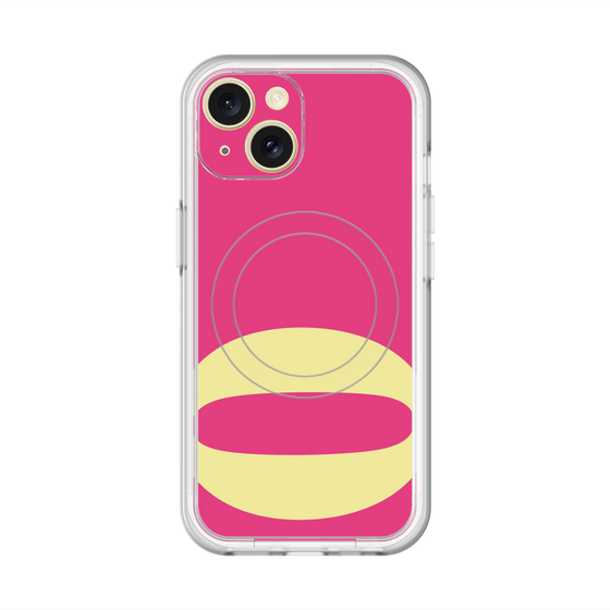 スリムプロテクションプレミアムケース with MagSafe［ オリジナル - initial color - Q pink ］