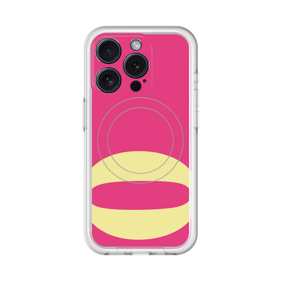 スリムプロテクションプレミアムケース with MagSafe［ オリジナル - initial color - Q pink ］