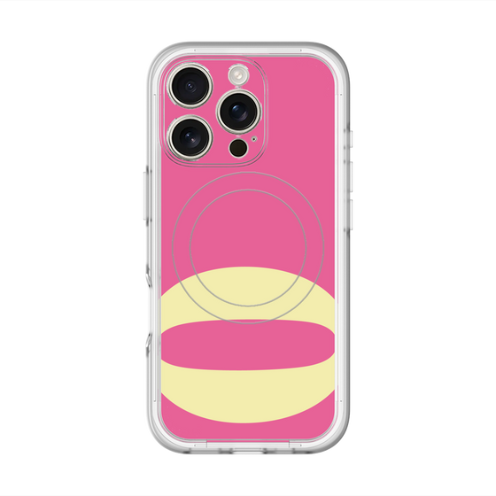 スリムプロテクションプレミアムケース with MagSafe［ オリジナル - initial color - Q pink ］