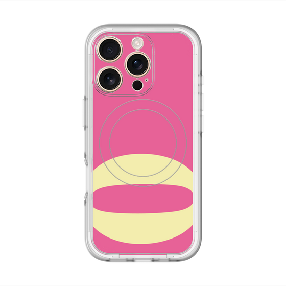 スリムプロテクションプレミアムケース with MagSafe［ オリジナル - initial color - Q pink ］